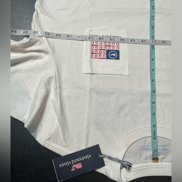 Vineyard Vines Baseball Flag Pocket Tee - Picture 10 of 11